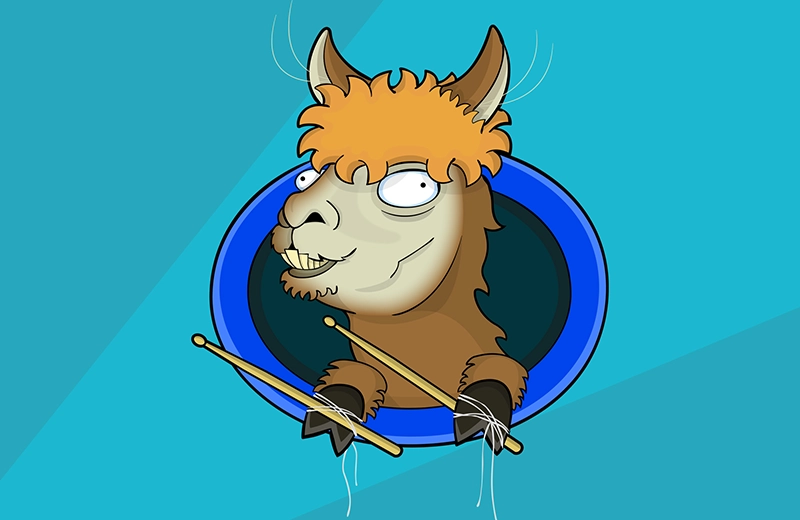 Blog Header Image: Llama Drummer